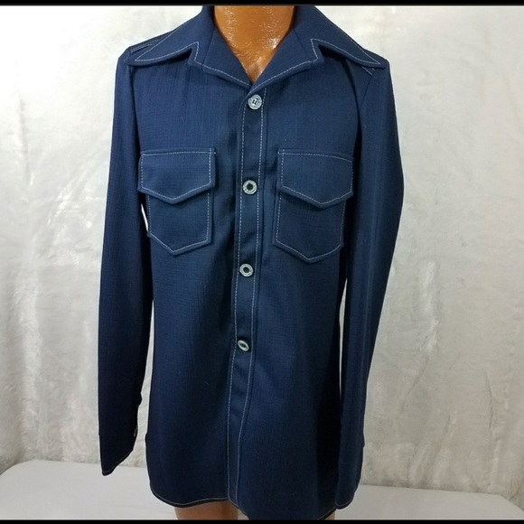 Other - MENS VINTAGE COWBOY WESTERN BUTTON UP SHIRT